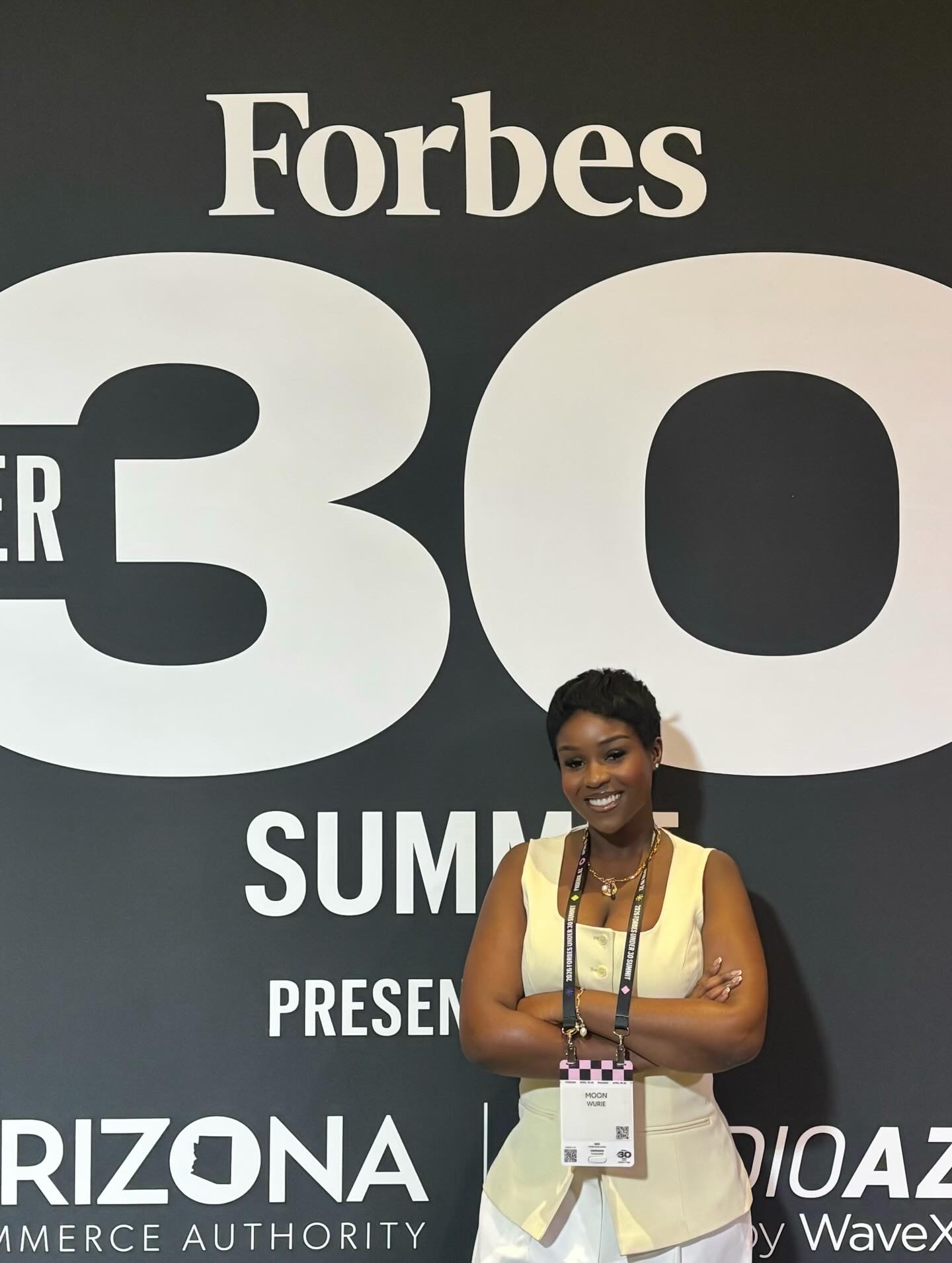 Moon Wurie at the 2026 Forbes Under 30 Summit